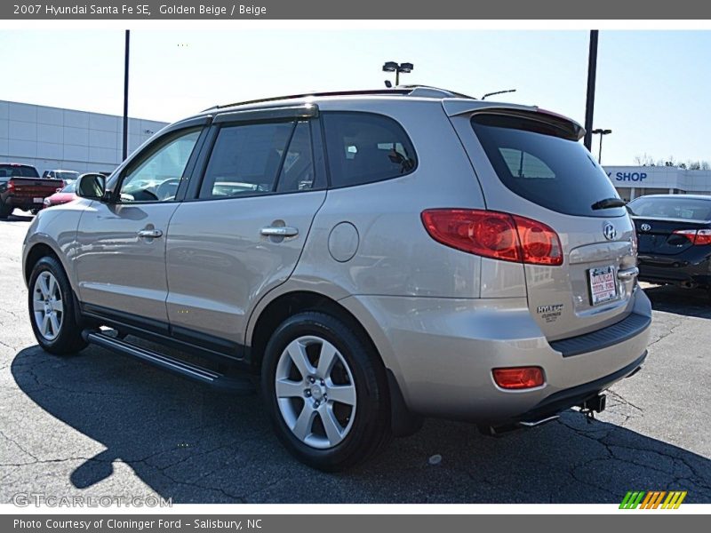 Golden Beige / Beige 2007 Hyundai Santa Fe SE