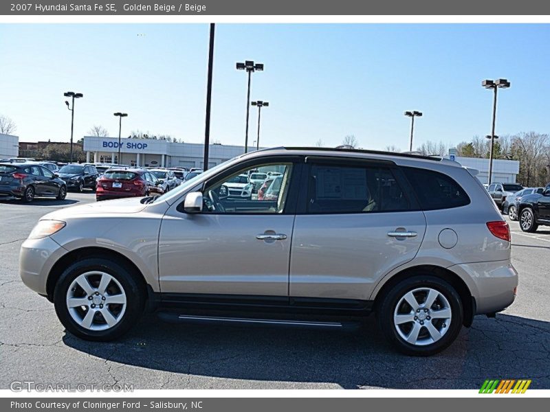 Golden Beige / Beige 2007 Hyundai Santa Fe SE