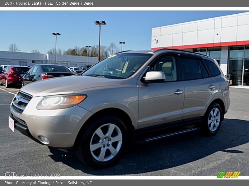Golden Beige / Beige 2007 Hyundai Santa Fe SE