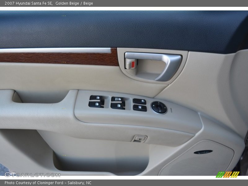 Golden Beige / Beige 2007 Hyundai Santa Fe SE