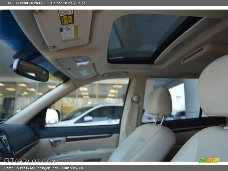 Golden Beige / Beige 2007 Hyundai Santa Fe SE