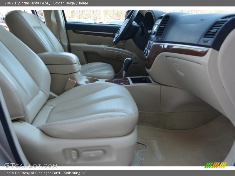 Golden Beige / Beige 2007 Hyundai Santa Fe SE