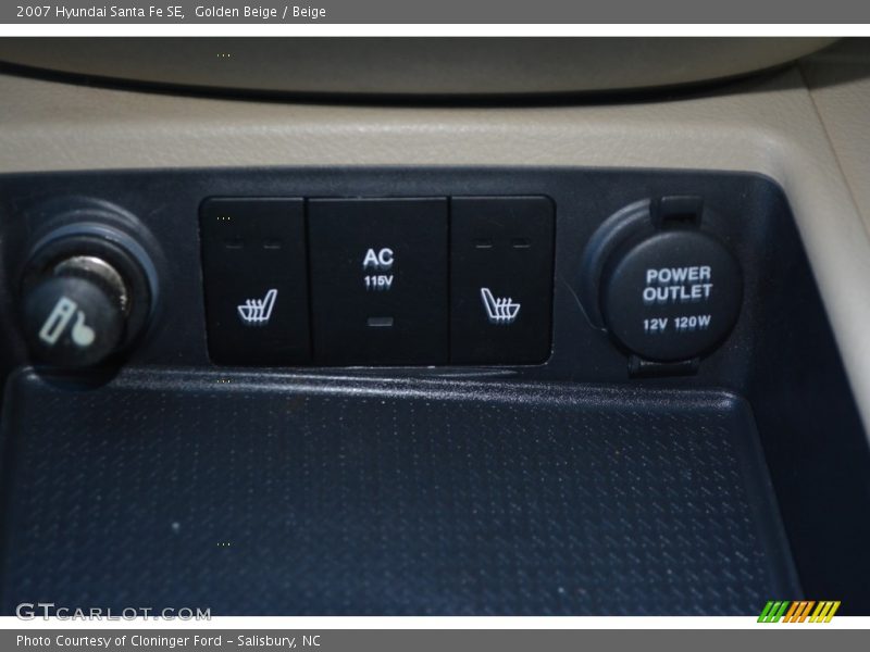 Golden Beige / Beige 2007 Hyundai Santa Fe SE