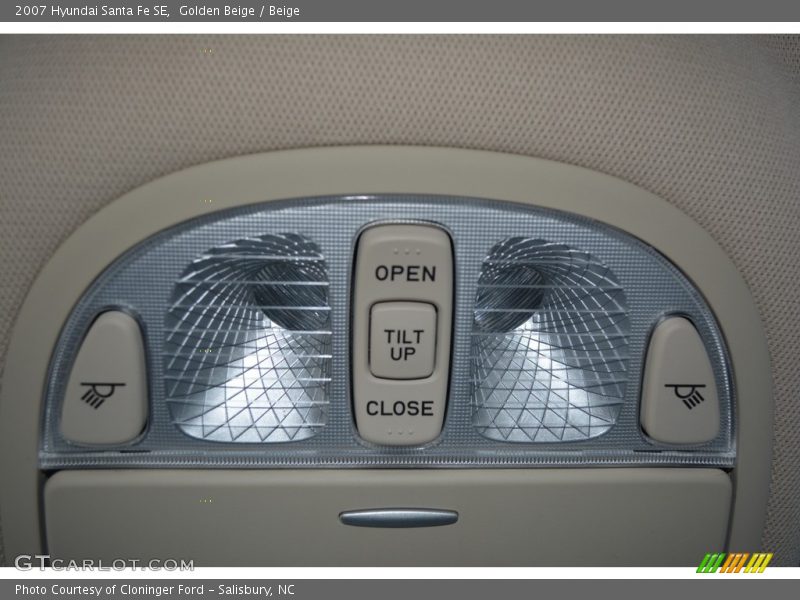 Golden Beige / Beige 2007 Hyundai Santa Fe SE