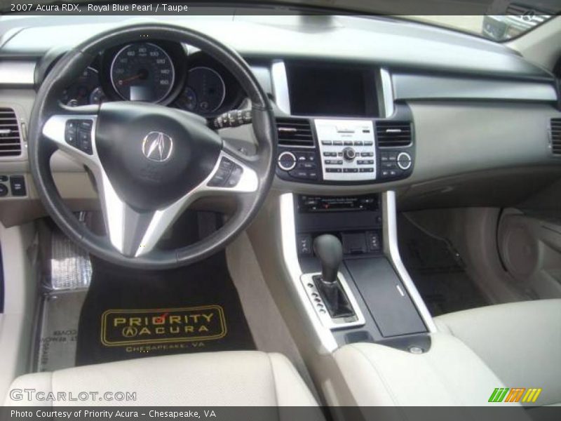 Royal Blue Pearl / Taupe 2007 Acura RDX