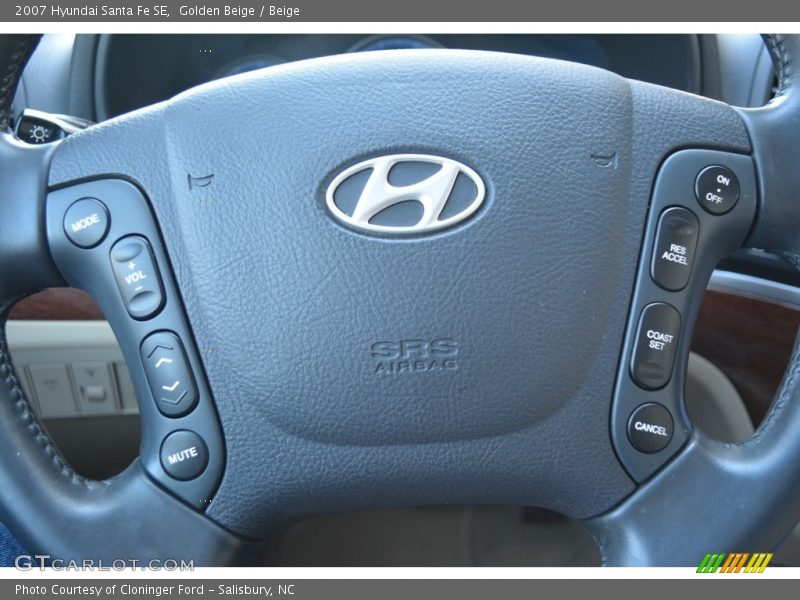 Golden Beige / Beige 2007 Hyundai Santa Fe SE
