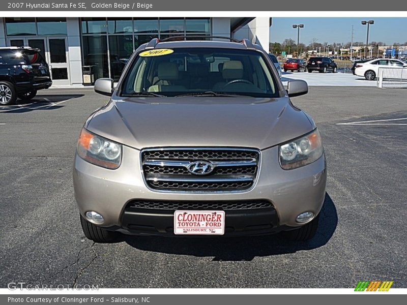 Golden Beige / Beige 2007 Hyundai Santa Fe SE