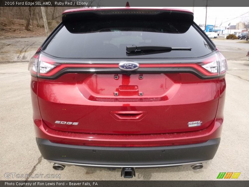 Ruby Red / Ebony 2016 Ford Edge SEL AWD