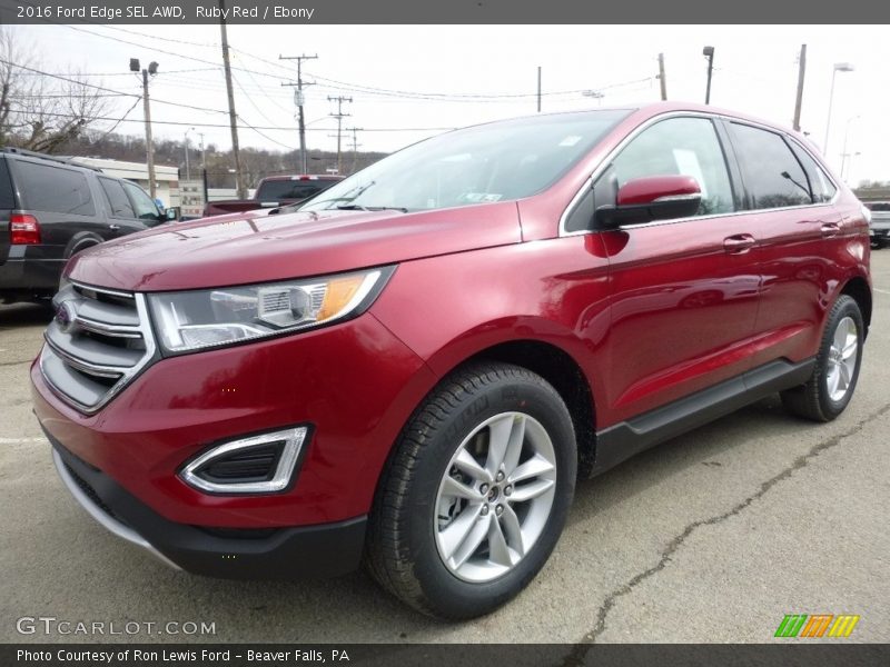 Ruby Red / Ebony 2016 Ford Edge SEL AWD