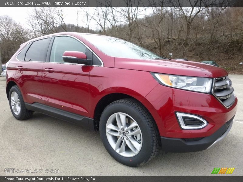 Ruby Red / Ebony 2016 Ford Edge SEL AWD