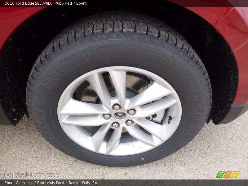 Ruby Red / Ebony 2016 Ford Edge SEL AWD
