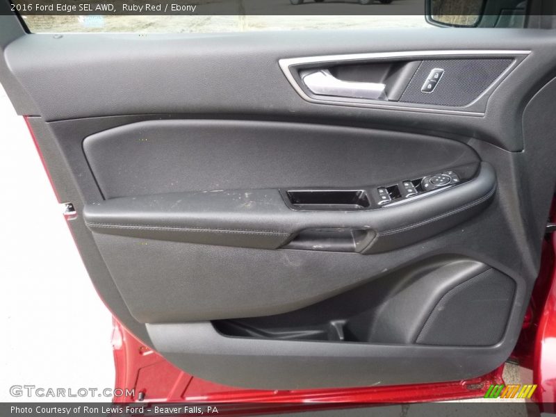 Ruby Red / Ebony 2016 Ford Edge SEL AWD