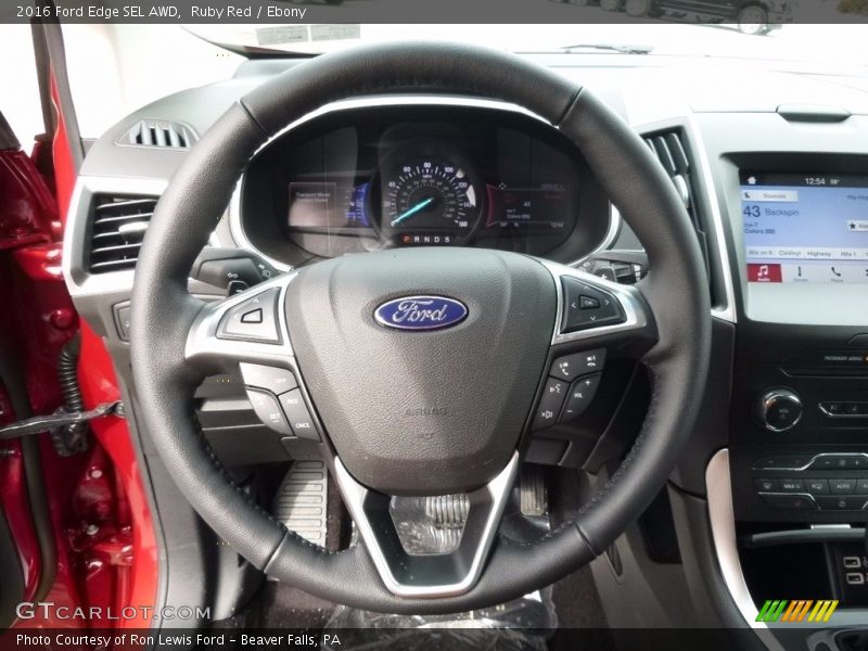 Ruby Red / Ebony 2016 Ford Edge SEL AWD