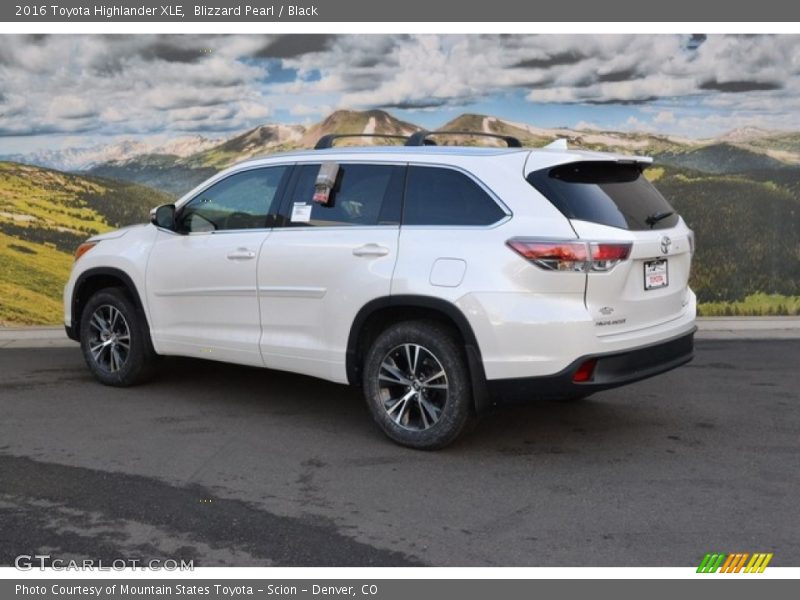 Blizzard Pearl / Black 2016 Toyota Highlander XLE