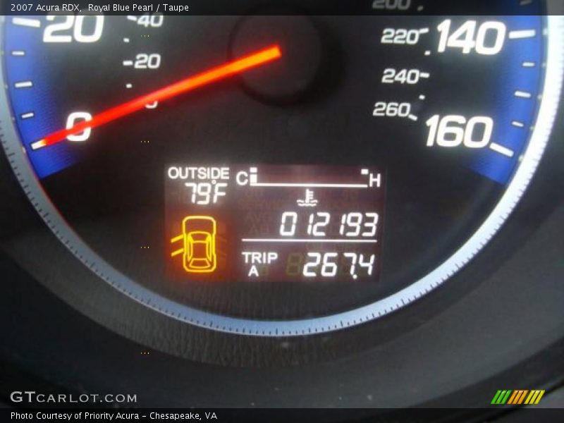Royal Blue Pearl / Taupe 2007 Acura RDX