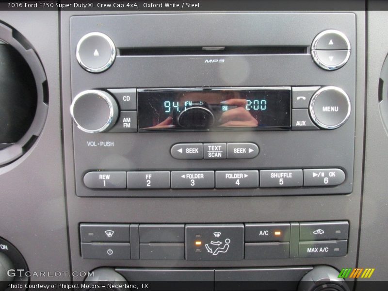 Oxford White / Steel 2016 Ford F250 Super Duty XL Crew Cab 4x4