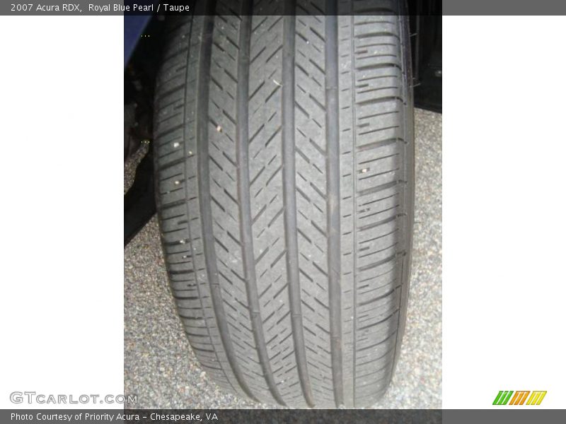 Royal Blue Pearl / Taupe 2007 Acura RDX