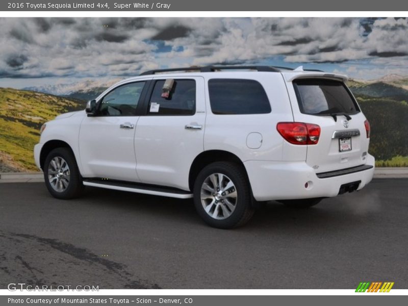 Super White / Gray 2016 Toyota Sequoia Limited 4x4
