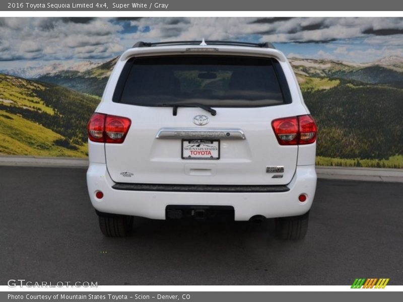 Super White / Gray 2016 Toyota Sequoia Limited 4x4