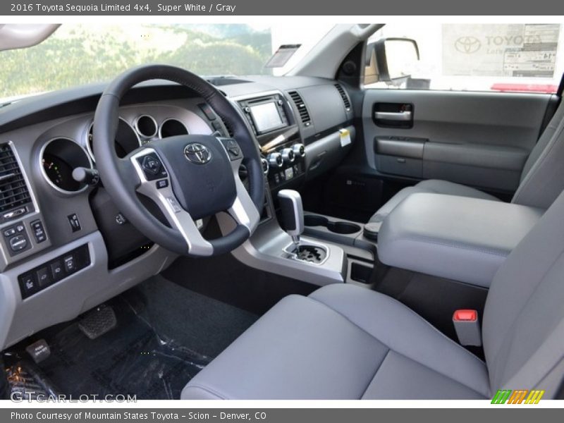 Super White / Gray 2016 Toyota Sequoia Limited 4x4