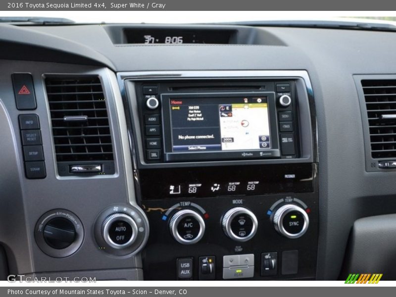 Super White / Gray 2016 Toyota Sequoia Limited 4x4