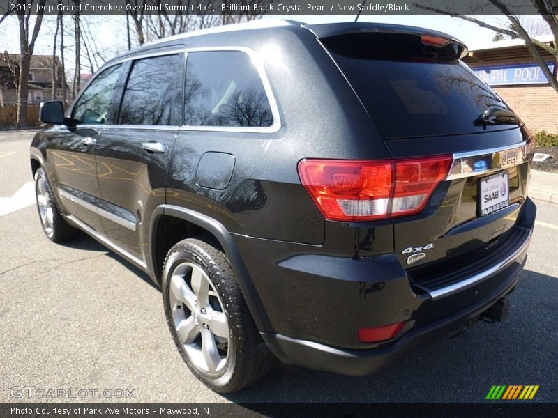 Brilliant Black Crystal Pearl / New Saddle/Black 2013 Jeep Grand Cherokee Overland Summit 4x4