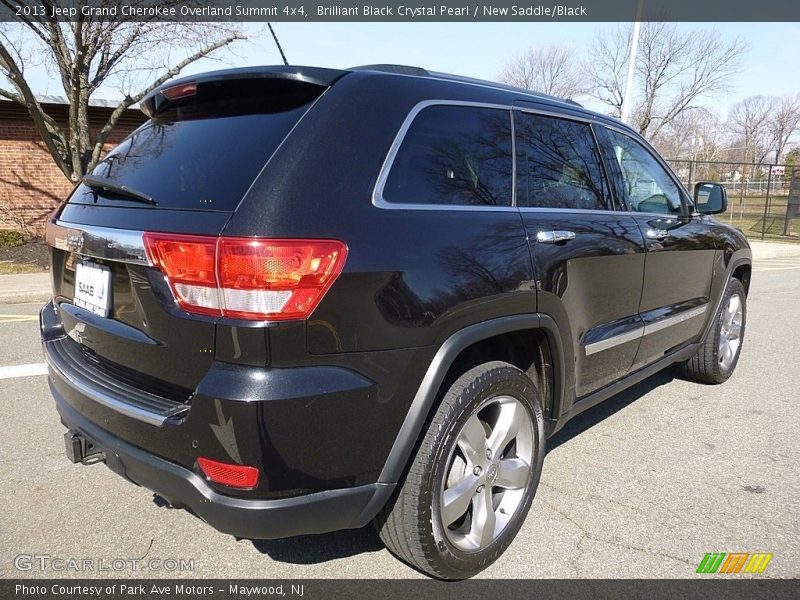 Brilliant Black Crystal Pearl / New Saddle/Black 2013 Jeep Grand Cherokee Overland Summit 4x4