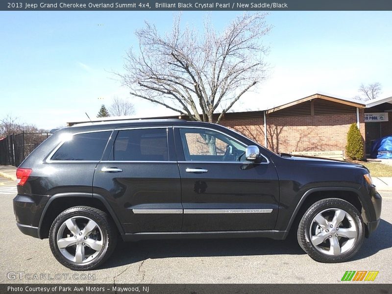 Brilliant Black Crystal Pearl / New Saddle/Black 2013 Jeep Grand Cherokee Overland Summit 4x4