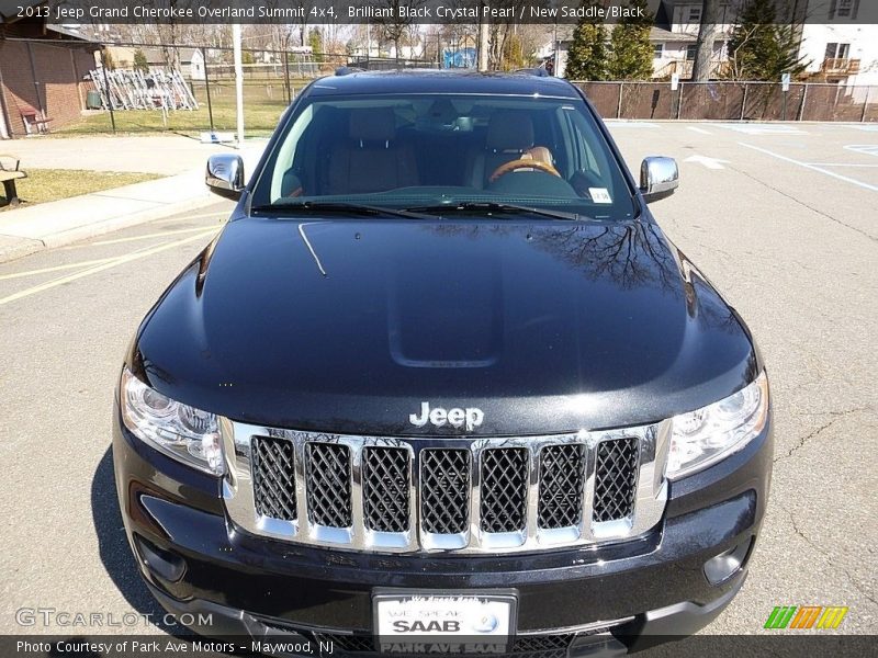 Brilliant Black Crystal Pearl / New Saddle/Black 2013 Jeep Grand Cherokee Overland Summit 4x4