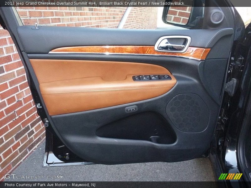 Brilliant Black Crystal Pearl / New Saddle/Black 2013 Jeep Grand Cherokee Overland Summit 4x4