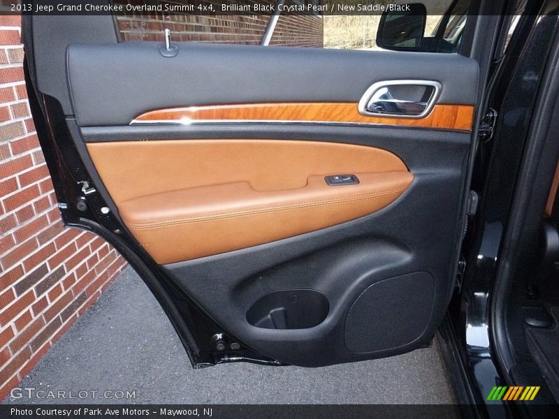 Brilliant Black Crystal Pearl / New Saddle/Black 2013 Jeep Grand Cherokee Overland Summit 4x4