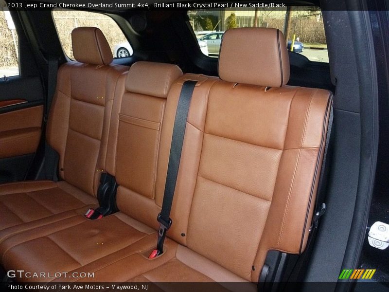 Brilliant Black Crystal Pearl / New Saddle/Black 2013 Jeep Grand Cherokee Overland Summit 4x4