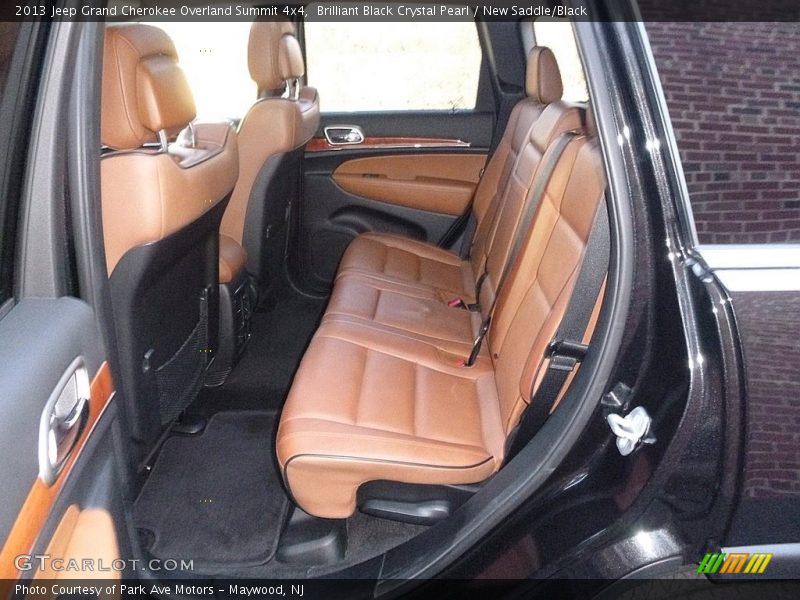 Brilliant Black Crystal Pearl / New Saddle/Black 2013 Jeep Grand Cherokee Overland Summit 4x4