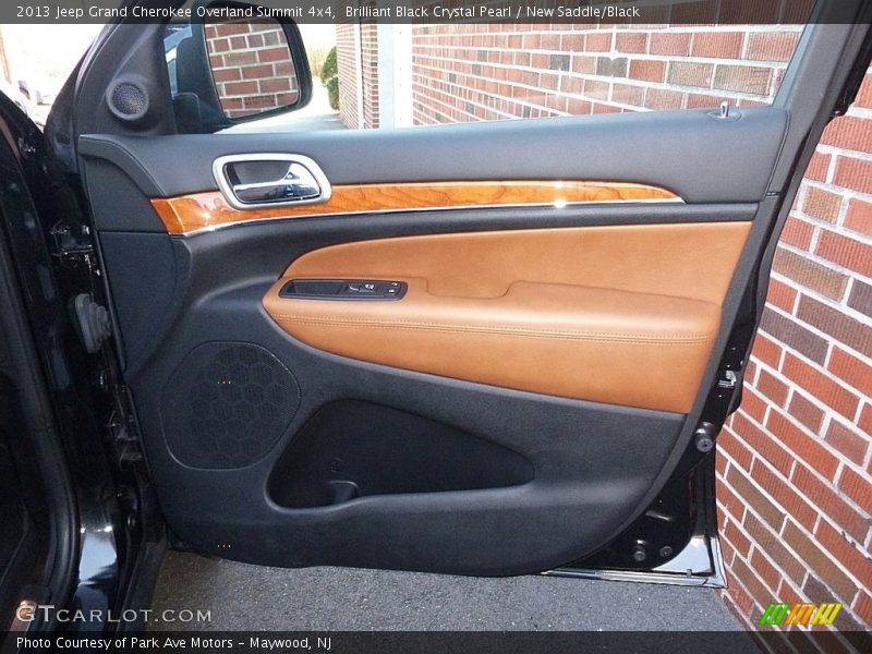 Brilliant Black Crystal Pearl / New Saddle/Black 2013 Jeep Grand Cherokee Overland Summit 4x4