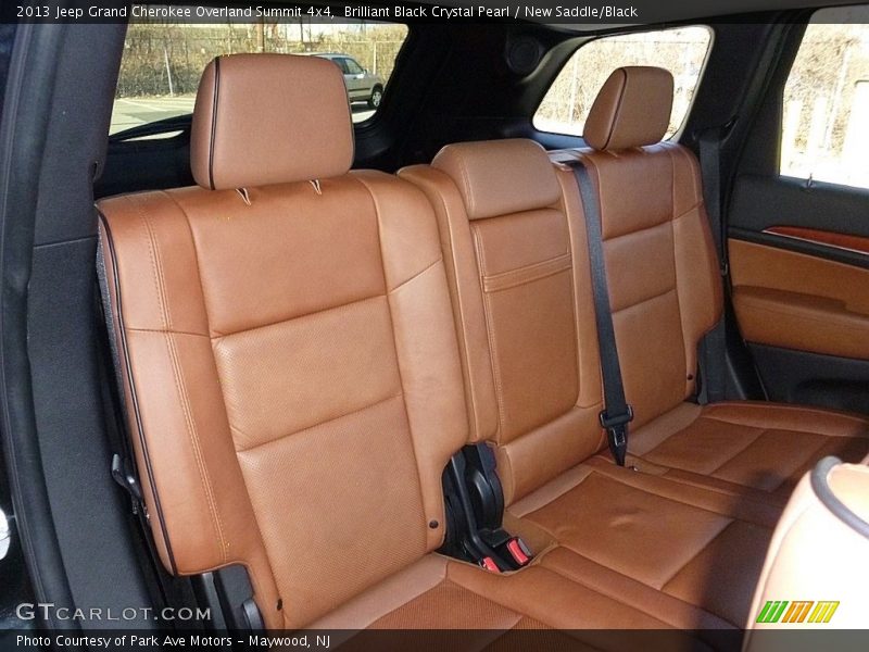 Brilliant Black Crystal Pearl / New Saddle/Black 2013 Jeep Grand Cherokee Overland Summit 4x4