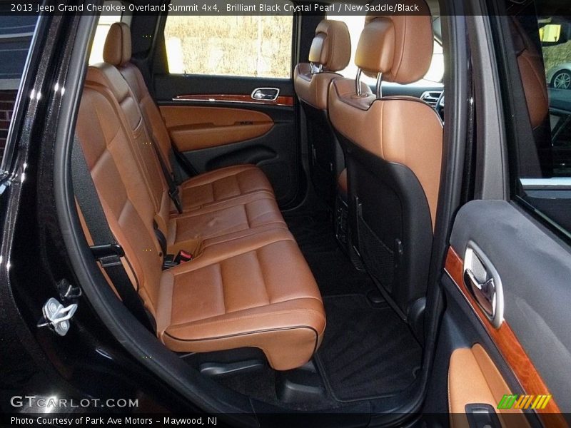 Brilliant Black Crystal Pearl / New Saddle/Black 2013 Jeep Grand Cherokee Overland Summit 4x4