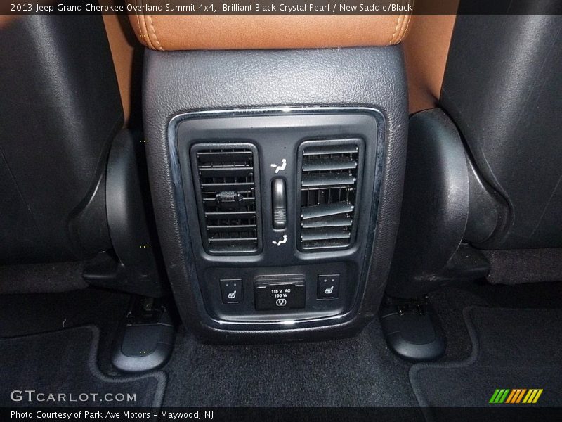 Brilliant Black Crystal Pearl / New Saddle/Black 2013 Jeep Grand Cherokee Overland Summit 4x4