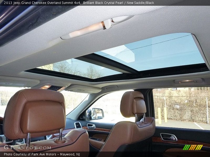 Brilliant Black Crystal Pearl / New Saddle/Black 2013 Jeep Grand Cherokee Overland Summit 4x4