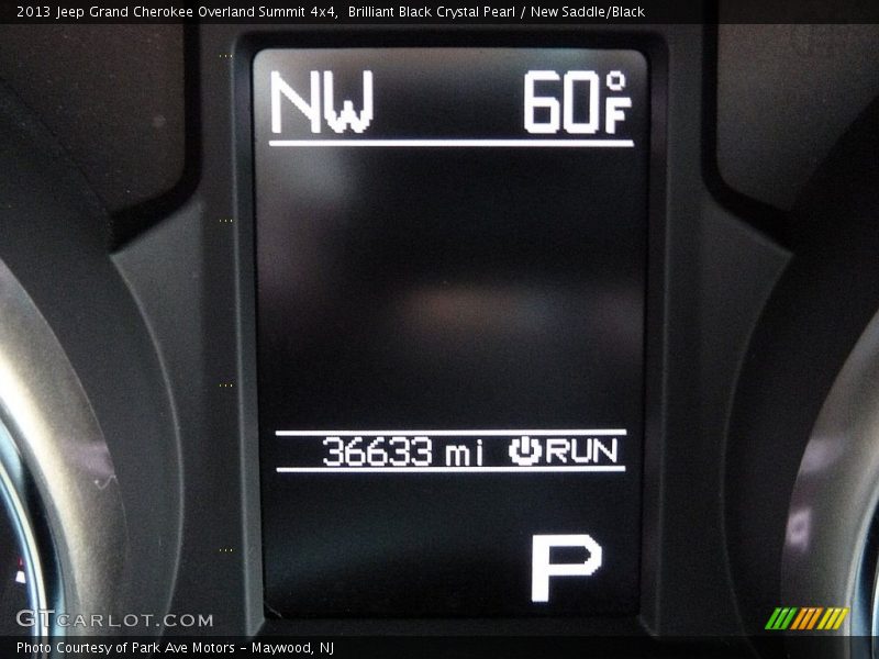 Brilliant Black Crystal Pearl / New Saddle/Black 2013 Jeep Grand Cherokee Overland Summit 4x4