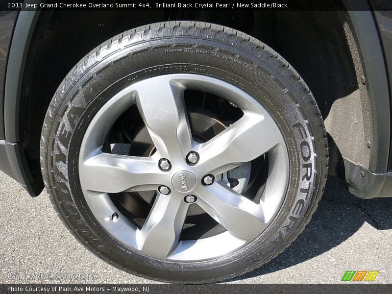 Brilliant Black Crystal Pearl / New Saddle/Black 2013 Jeep Grand Cherokee Overland Summit 4x4