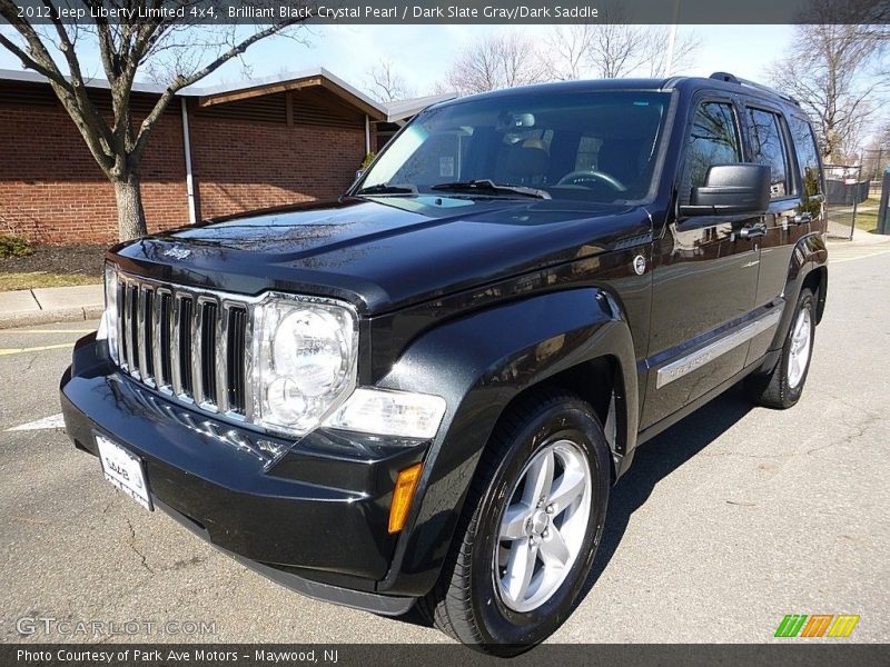 Brilliant Black Crystal Pearl / Dark Slate Gray/Dark Saddle 2012 Jeep Liberty Limited 4x4