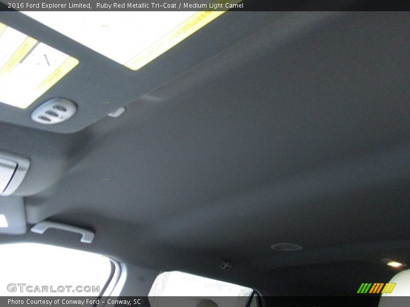 Ruby Red Metallic Tri-Coat / Medium Light Camel 2016 Ford Explorer Limited