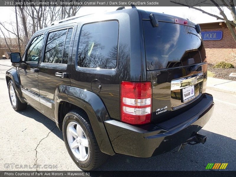 Brilliant Black Crystal Pearl / Dark Slate Gray/Dark Saddle 2012 Jeep Liberty Limited 4x4