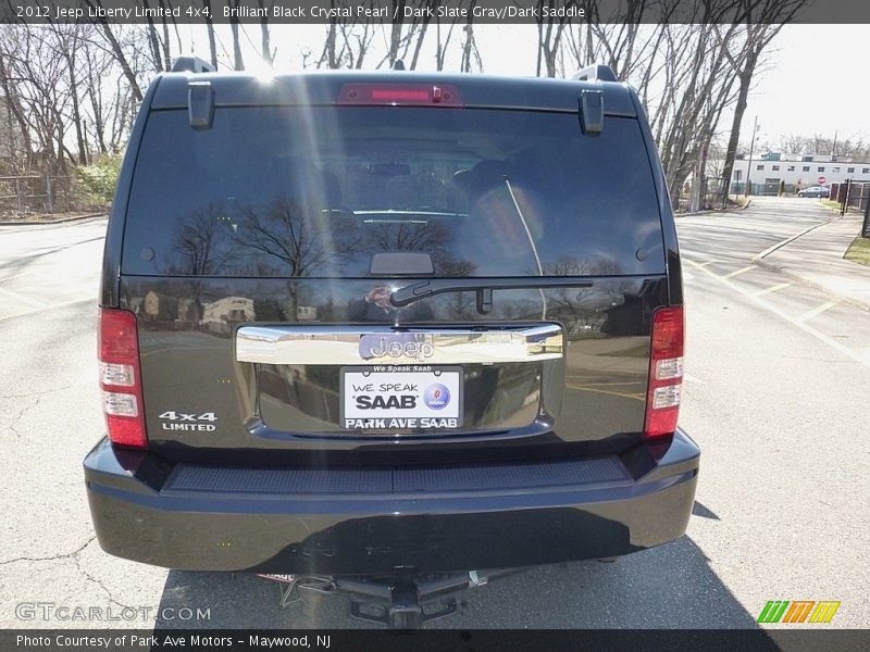Brilliant Black Crystal Pearl / Dark Slate Gray/Dark Saddle 2012 Jeep Liberty Limited 4x4