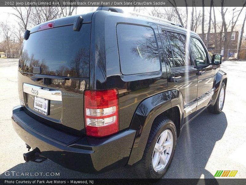 Brilliant Black Crystal Pearl / Dark Slate Gray/Dark Saddle 2012 Jeep Liberty Limited 4x4