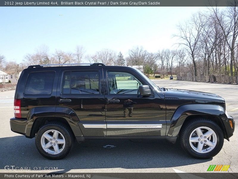 Brilliant Black Crystal Pearl / Dark Slate Gray/Dark Saddle 2012 Jeep Liberty Limited 4x4