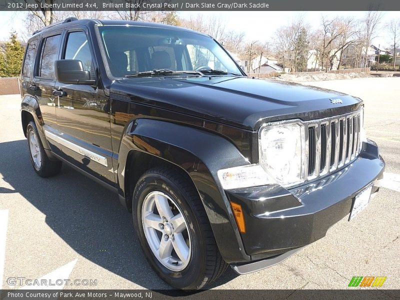 Brilliant Black Crystal Pearl / Dark Slate Gray/Dark Saddle 2012 Jeep Liberty Limited 4x4