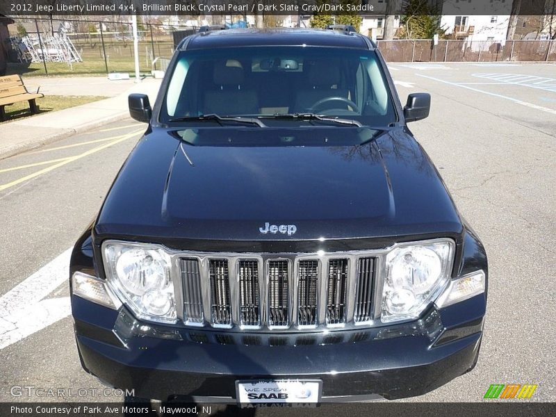 Brilliant Black Crystal Pearl / Dark Slate Gray/Dark Saddle 2012 Jeep Liberty Limited 4x4