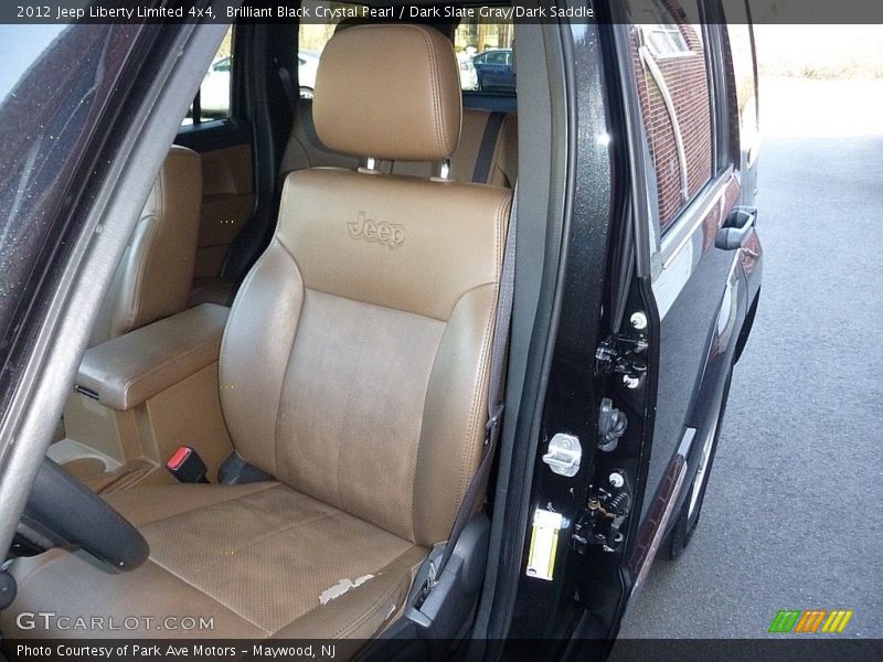Brilliant Black Crystal Pearl / Dark Slate Gray/Dark Saddle 2012 Jeep Liberty Limited 4x4