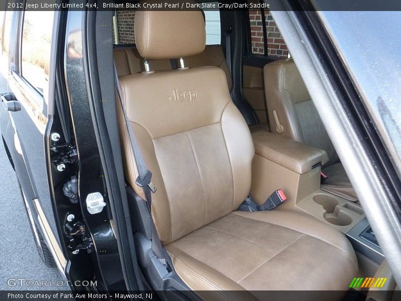 Brilliant Black Crystal Pearl / Dark Slate Gray/Dark Saddle 2012 Jeep Liberty Limited 4x4